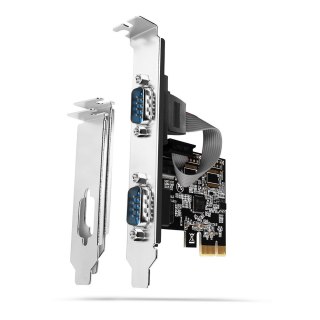 PCEA-S2N Kontroler PCIe 2x port szeregowy RS232 250 Kbps, w zestawie SP & LP AXAGON