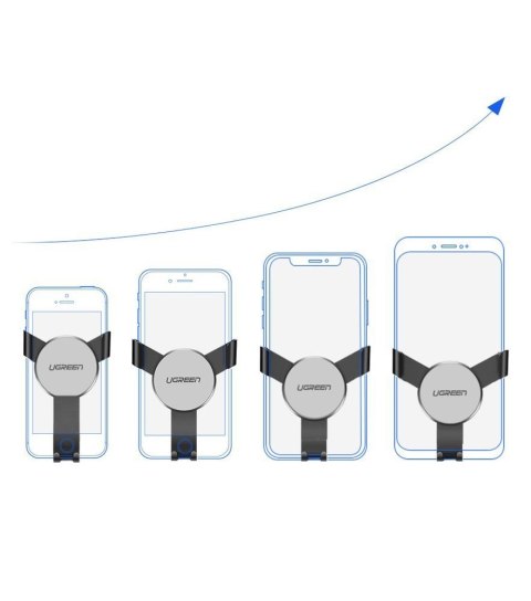 Samochodowy uchwyt grawitacyjny na nawiew kratkę wentylacyjną szary UGREEN