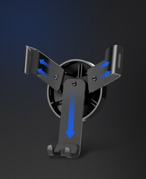 Samochodowy uchwyt grawitacyjny na nawiew kratkę wentylacyjną szary UGREEN