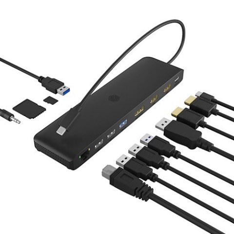 Stacja dokująca IB-DK2116-C 12in1,HDMI,DP,LAN,USB IcyBox