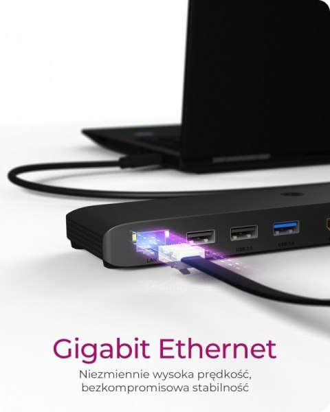 Stacja dokująca IB-DK2116-C 12in1,HDMI,DP,LAN,USB IcyBox
