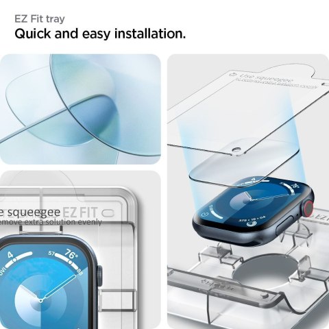 Szkło hybrydowe na Apple Watch 10 46 mm przezroczyste - 2 szt. SPIGEN