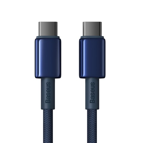 Kabel przewód Tungsten Gold USB-C - USB-C 100W 1m - granatowy BASEUS