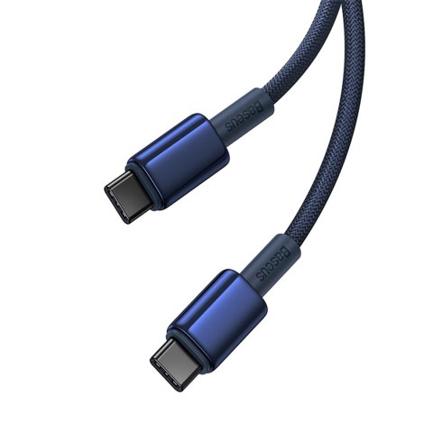 Kabel przewód Tungsten Gold USB-C - USB-C 100W 1m - granatowy BASEUS