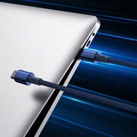 Kabel przewód Tungsten Gold USB-C - USB-C 100W 1m - granatowy BASEUS