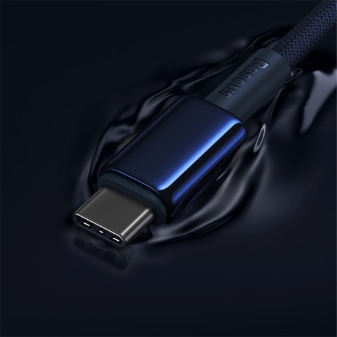 Kabel przewód Tungsten Gold USB-C - USB-C 100W 1m - granatowy BASEUS