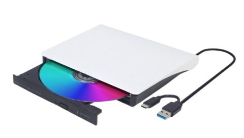 Napęd DVD na USB zewnętrzny DVD-USB-031-BW czarno-biały Gembird