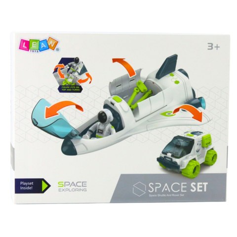 Statek Kosmiczny Figurki Kosmonautów Pojazd Kosmiczny Światła Dźwięki LEAN Toys