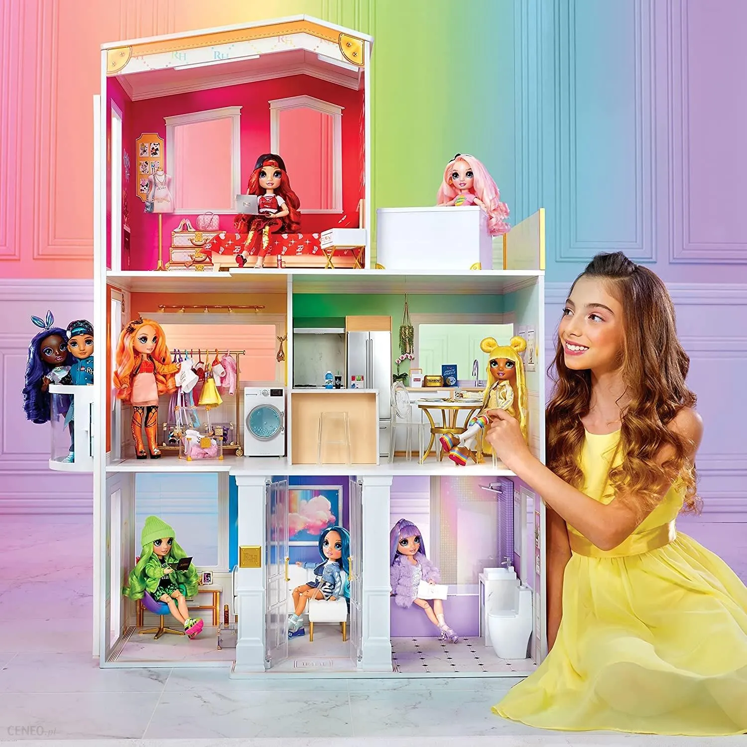 Rainbow High Duży Domek dla lalek Townhouse: Gdzie Kreatywność Spotyka Magię Zabawy